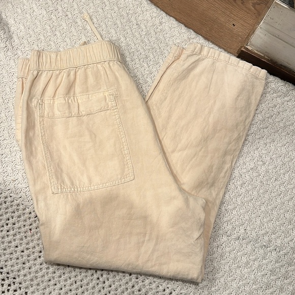Pilcro Linen Drawstring Pants Large - Picture 7 of 14